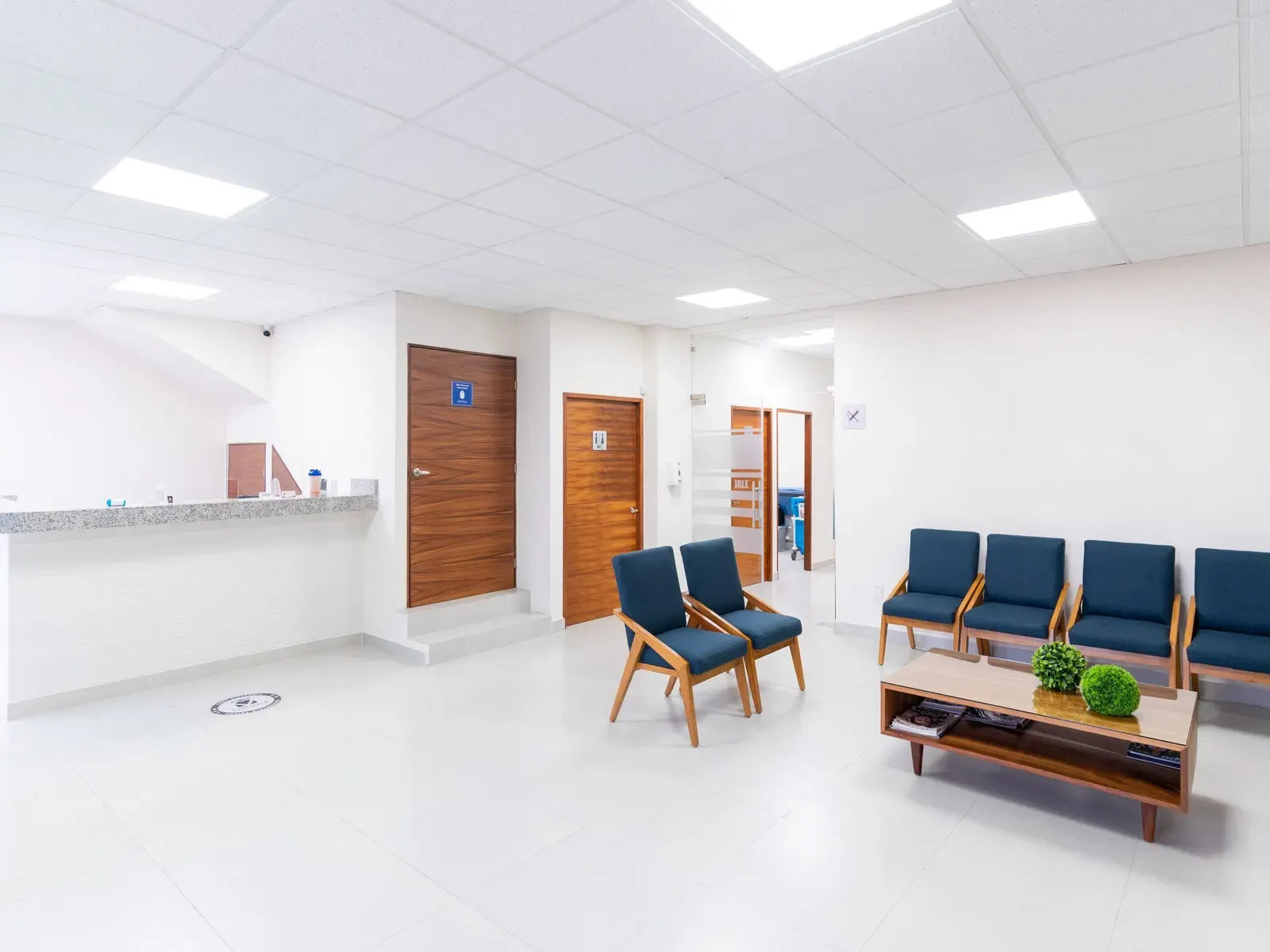 A bright, modern medical waiting room